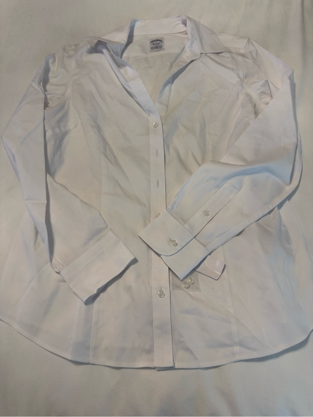 Classic White Womens Brooks Brothers - Timeless Dress Shirt